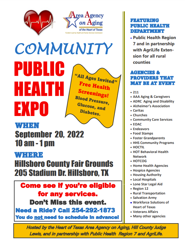 Free Community Public Health Expo