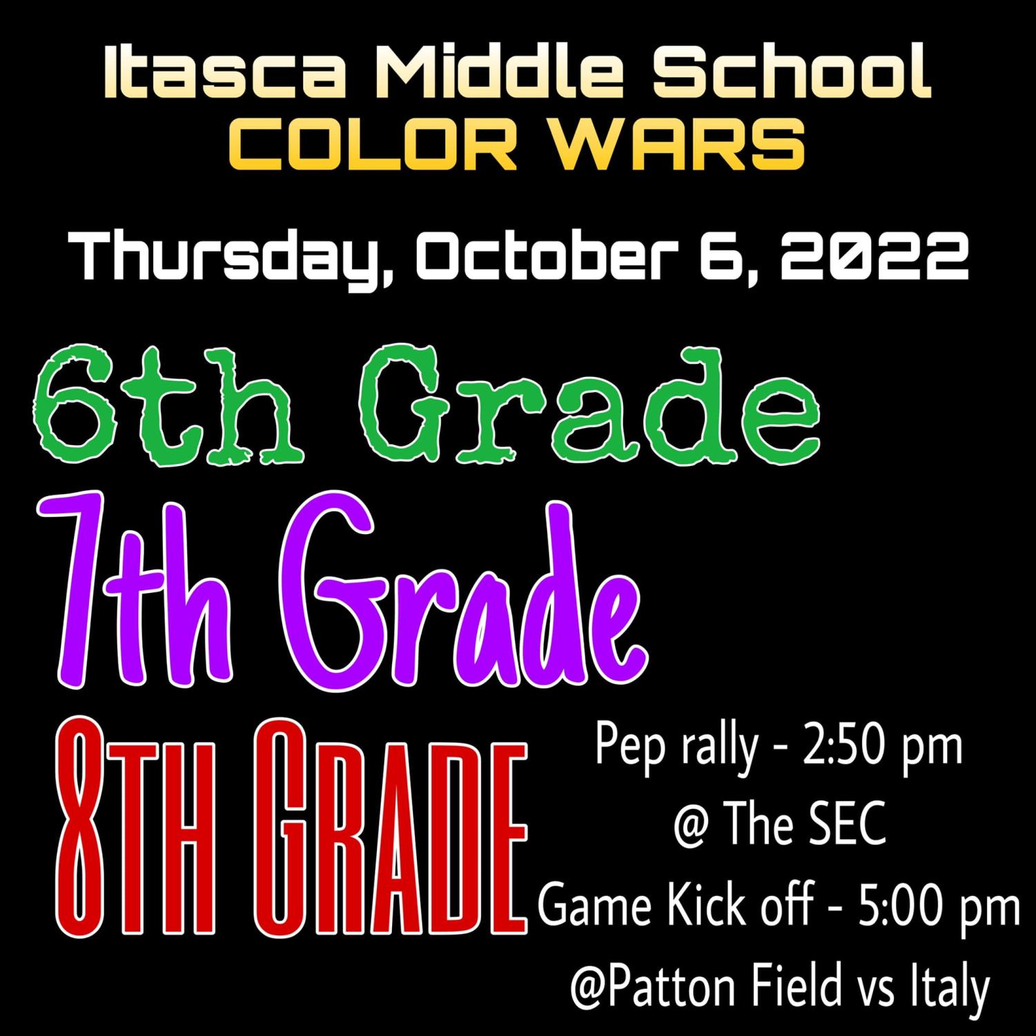 Itasca Middle School Color Wars!!! – The Paw Print Press