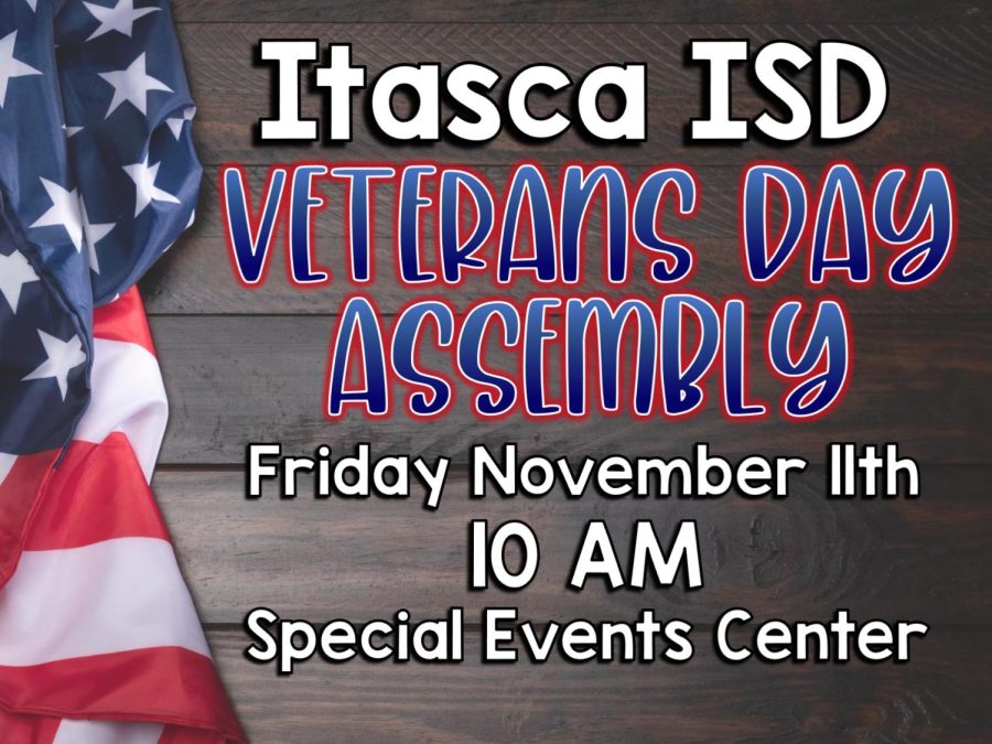 Veterans Day Assembly at Itasca ISD 11/11