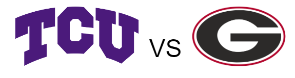 TCU Horned Frogs V. Georgia Bulldogs: A Match For the Ages