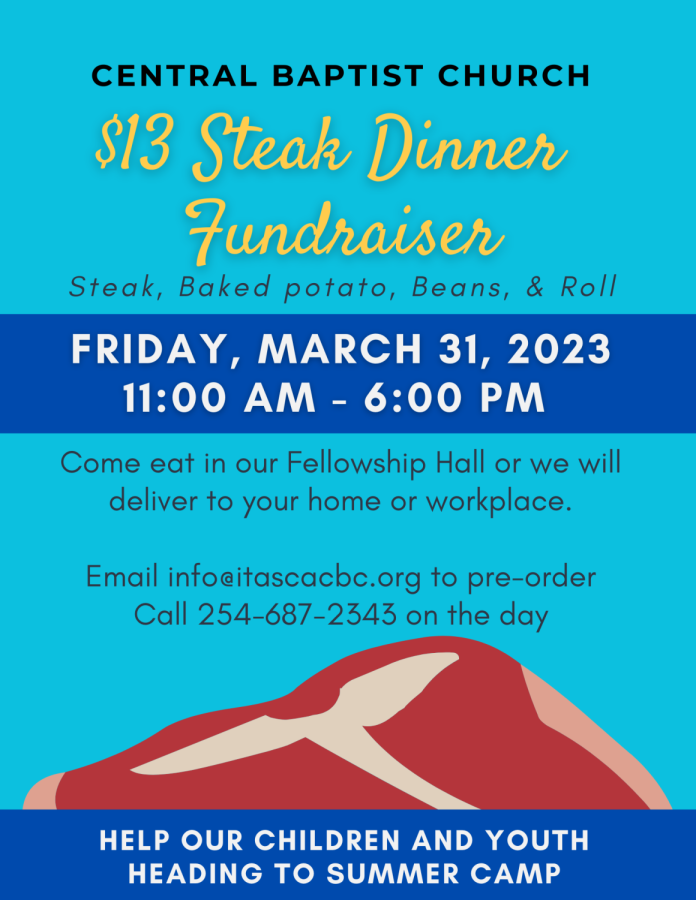 Central+Baptist+Church+Announces+Steak+Dinner+Fundraiser