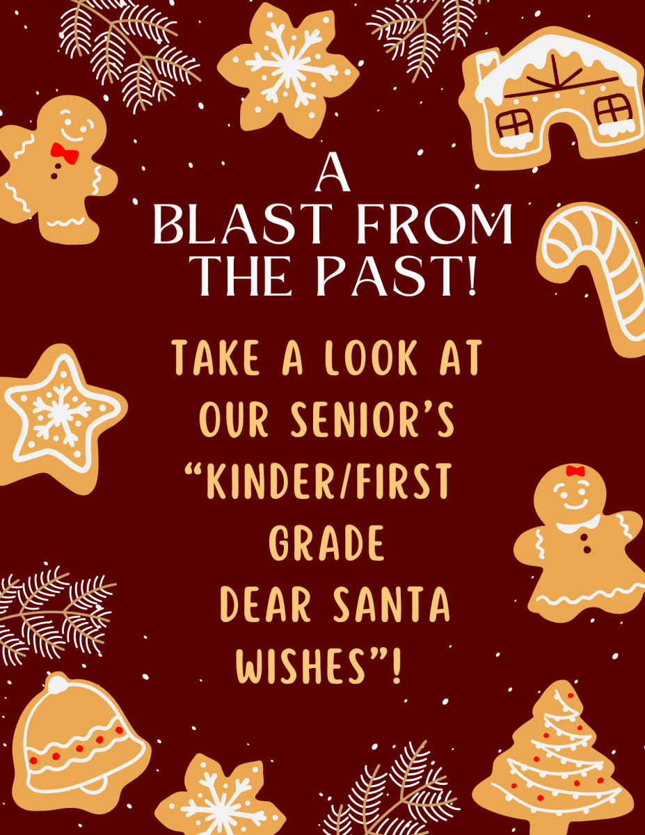 A Blast from the Past: Senior Dear Santas from Kindergarten/First Grade
