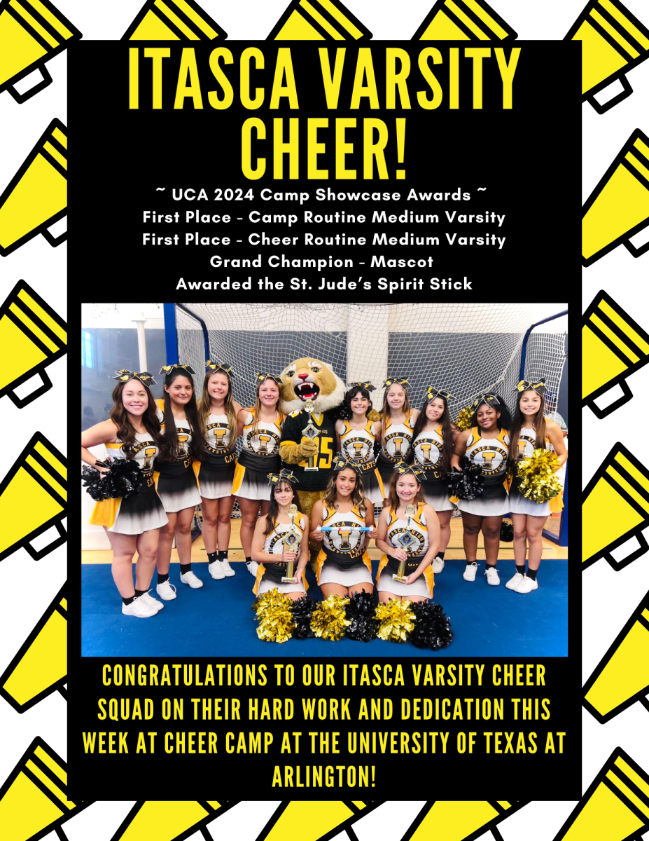 Itasca Varsity Cheer Receives Awards at UT at Arlington!