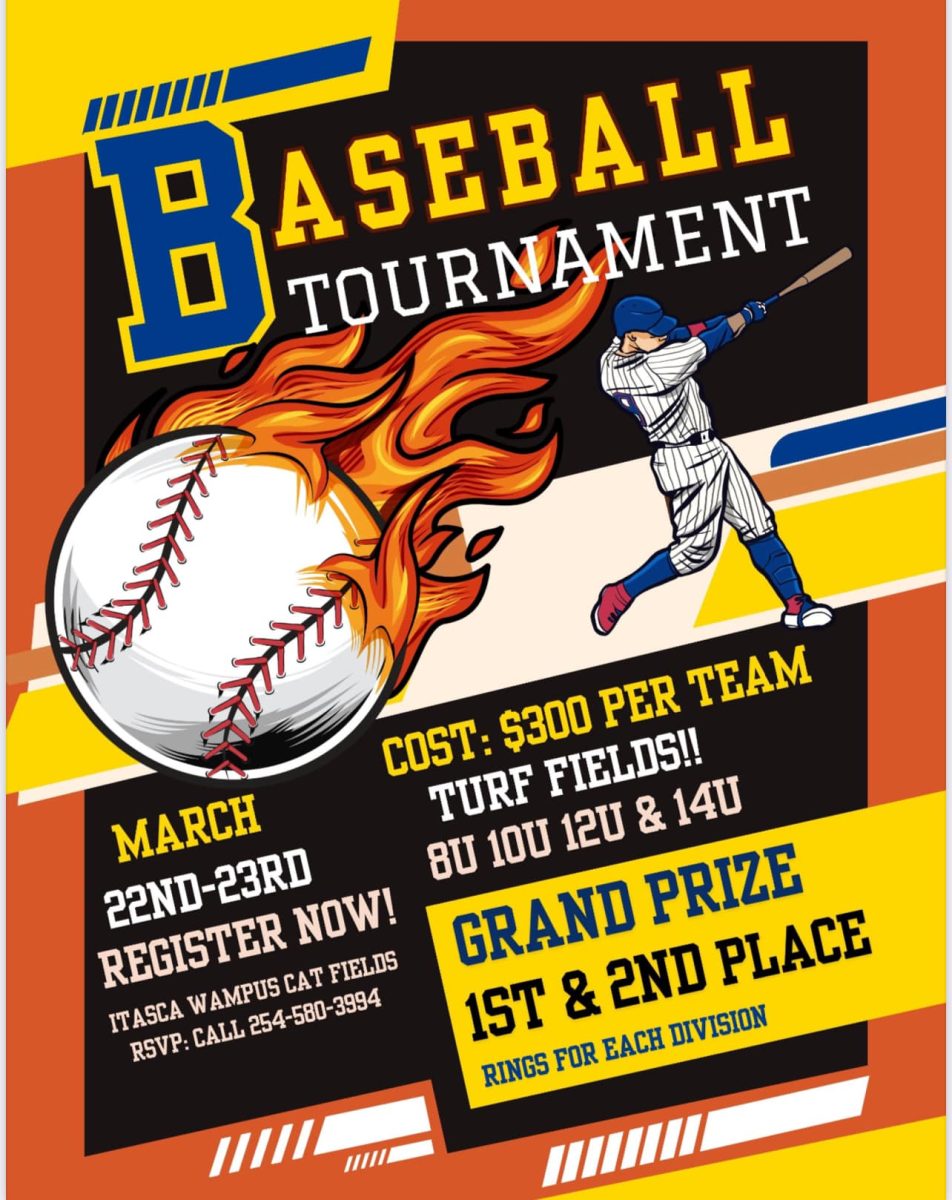 Baseball Tournament- March 22-23rd 8U, 10U, 12U, 14U