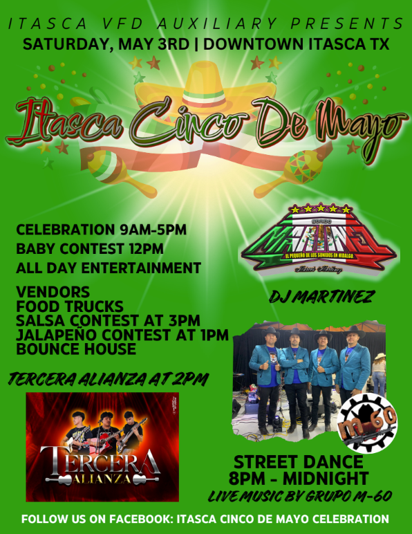 Itasca Cinco de May Celebration set for May 3rd!
