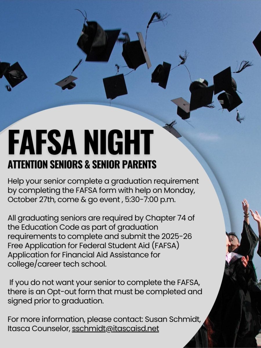 FAFSA Night on October 27th- Seniors & Senior Parents!